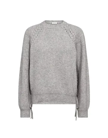 Co' Couture Co'Couture RowCC Braid String Knit Grey Mel