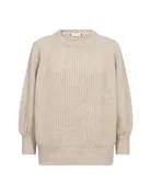 Co' Couture Co'Couture RowCC Puff SS Rib Knit Creme
