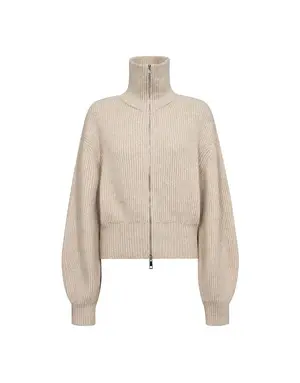 Co' Couture Co'Couture RowCC Zip Knit Cardigan Creme