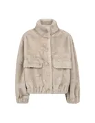 Co' Couture Co'Couture CasioCC Teddy Jacket Light Grey