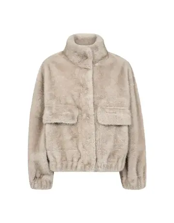Co' Couture Co'Couture CasioCC Teddy Jacket Light Grey