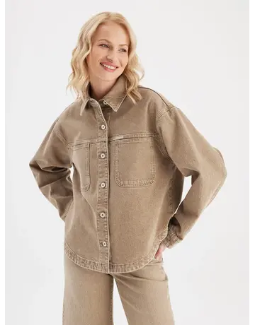 COJ Denim COJ Tamara Blouse Peanut Denim
