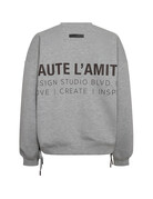 Haute L' Amitié HL New Studio Tie Sweat Grey Mel