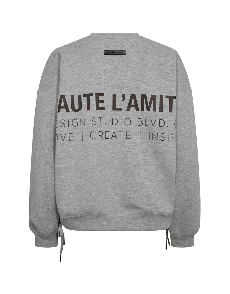 Haute L' Amitié HL New Studio Tie Sweat Grey Mel