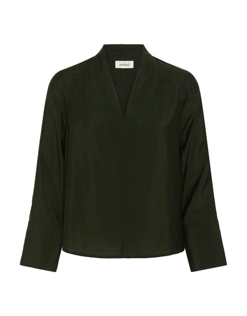 Soaked Soaked SLLeodora Merapi V-neck Blouse Rosin