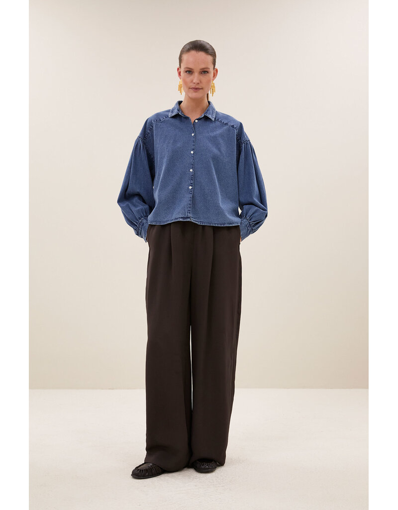 By-Bar By-Bar Pelle Pinstripe Pant Brown