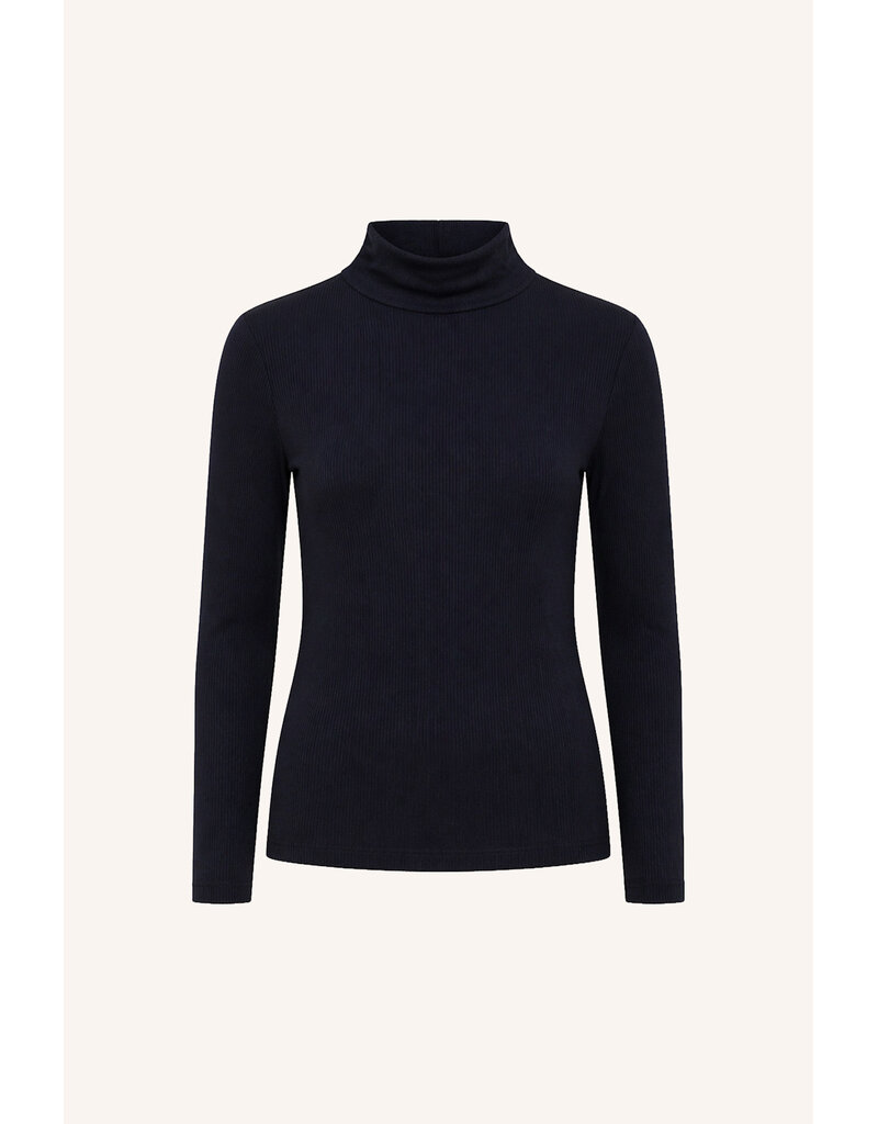By-Bar By-Bar Basic LS Turtle Rib Top N.Sky