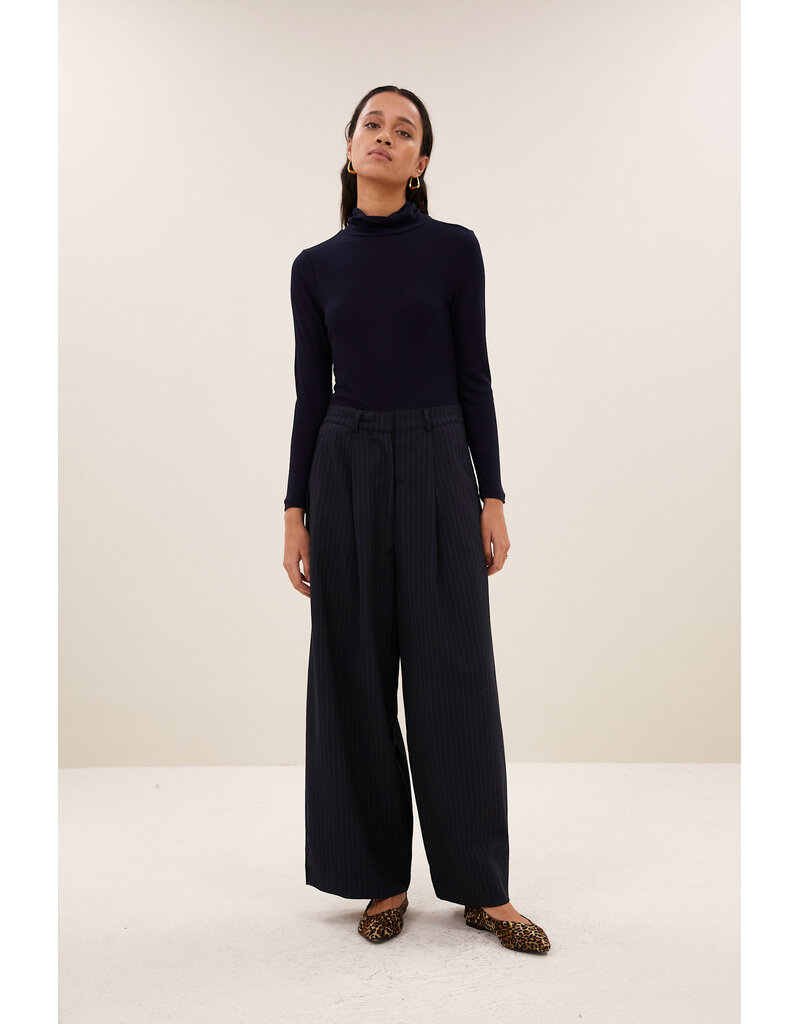 By-Bar By-Bar Basic LS Turtle Rib Top N.Sky