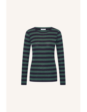 By-Bar By-Bar LS Big Stripe Top Deep Green