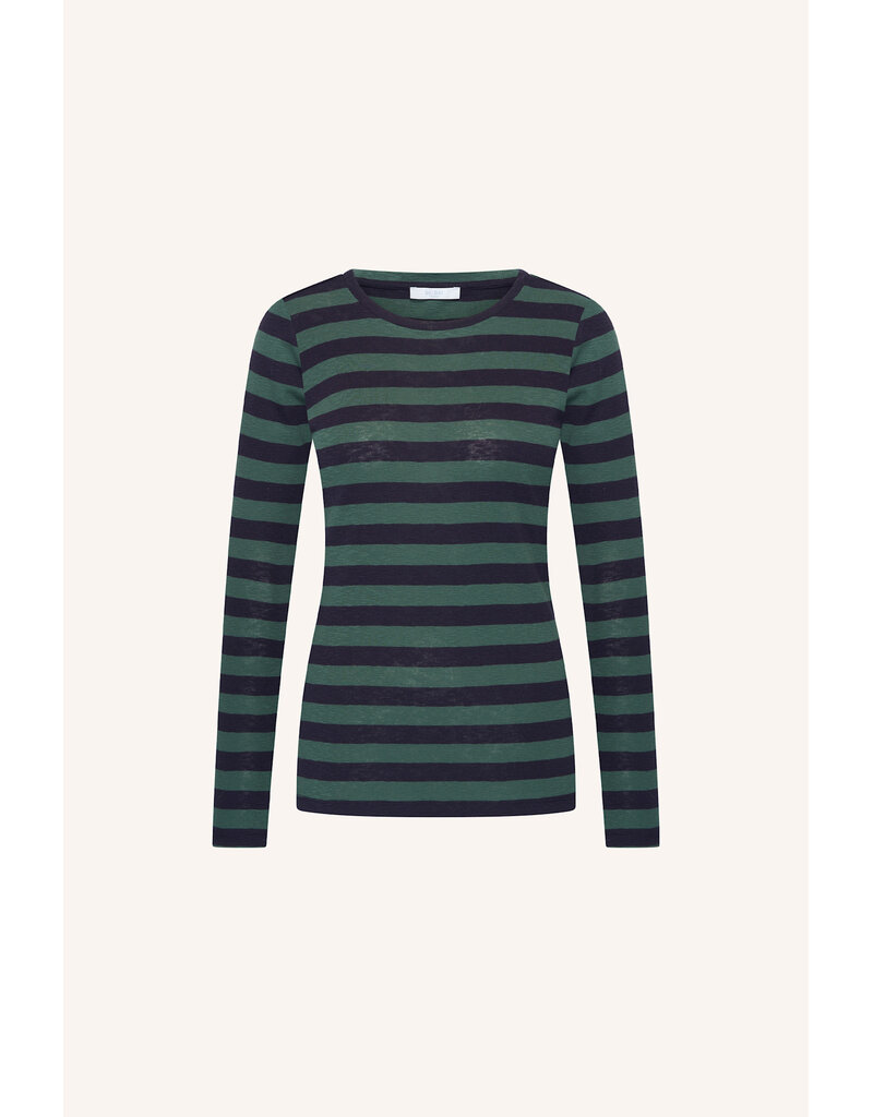 By-Bar By-Bar LS Big Stripe Top Deep Green