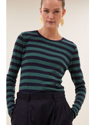 By-Bar By-Bar LS Big Stripe Top Deep Green