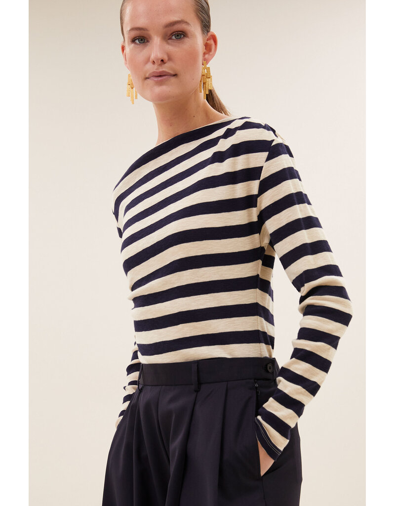 By-Bar By-Bar Leya Stripe Top N.Sky