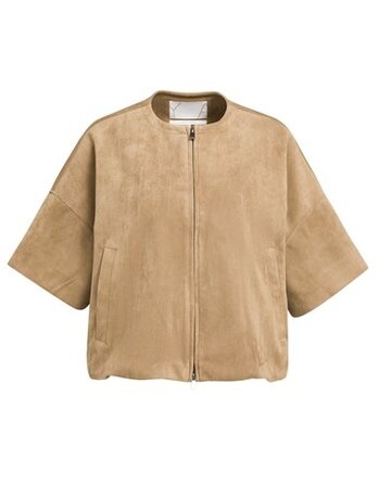 Yaya Yaya Suede Jack Otter Brown