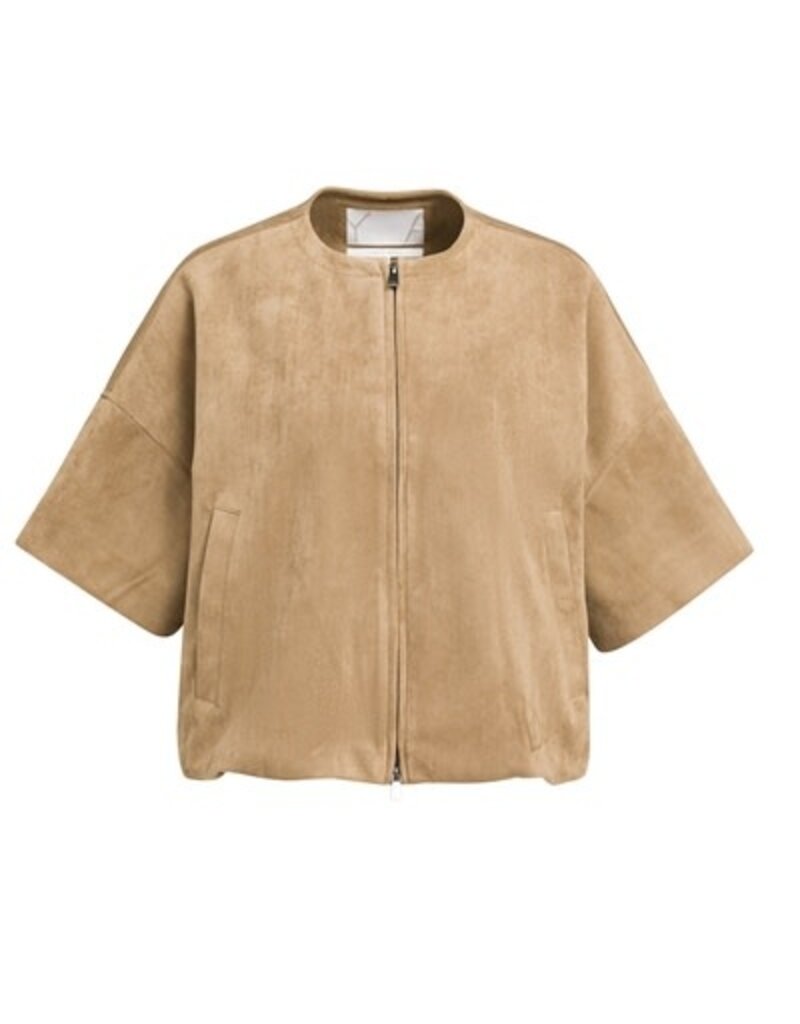 Yaya Yaya Suede Jack Otter Brown