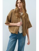Yaya Yaya Suede Jack Otter Brown