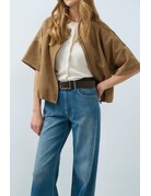 Yaya Yaya Suede Jack Otter Brown