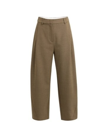 Yaya Yaya Pant Straight Teak Brown