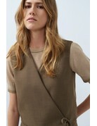 Yaya Yaya Pant Straight Teak Brown