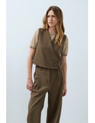 Yaya Yaya Pant Straight Teak Brown