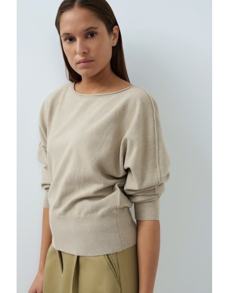 Yaya Yaya Sw. Boatneck Cashmere Grey