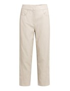 Yaya Yaya Faux lth Pant Cashmere Grey
