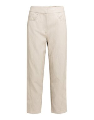 Yaya Yaya Faux lth Pant Cashmere Grey