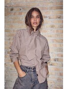 Haute L' Amitié HL Gemma Tie Stripe Blouse Dessert
