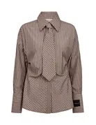 Haute L' Amitié HL Gemma Tie Stripe Blouse Dessert