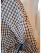 Haute L' Amitié HL Mimosa Check Smock Blouse Grey