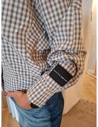 Haute L' Amitié HL Mimosa Check Smock Blouse Grey