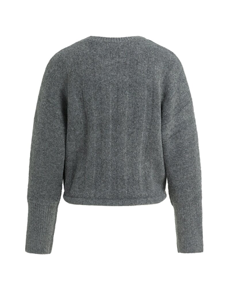 Yaya Yaya Rib Woven Sw. Grey Mel