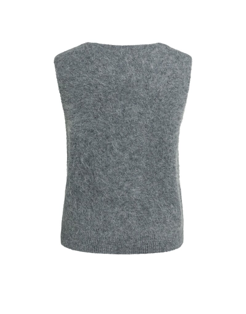 Yaya Yaya Spencer V-Neck Grey Mel