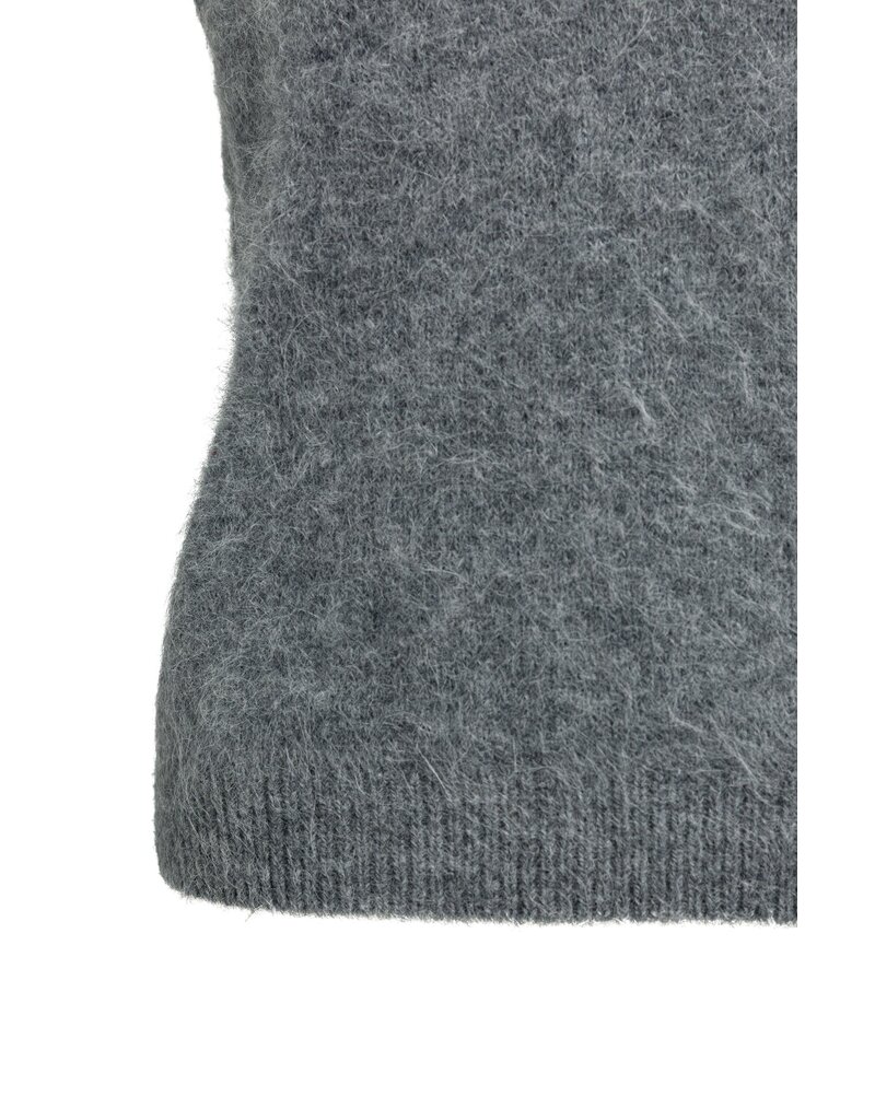 Yaya Yaya Spencer V-Neck Grey Mel