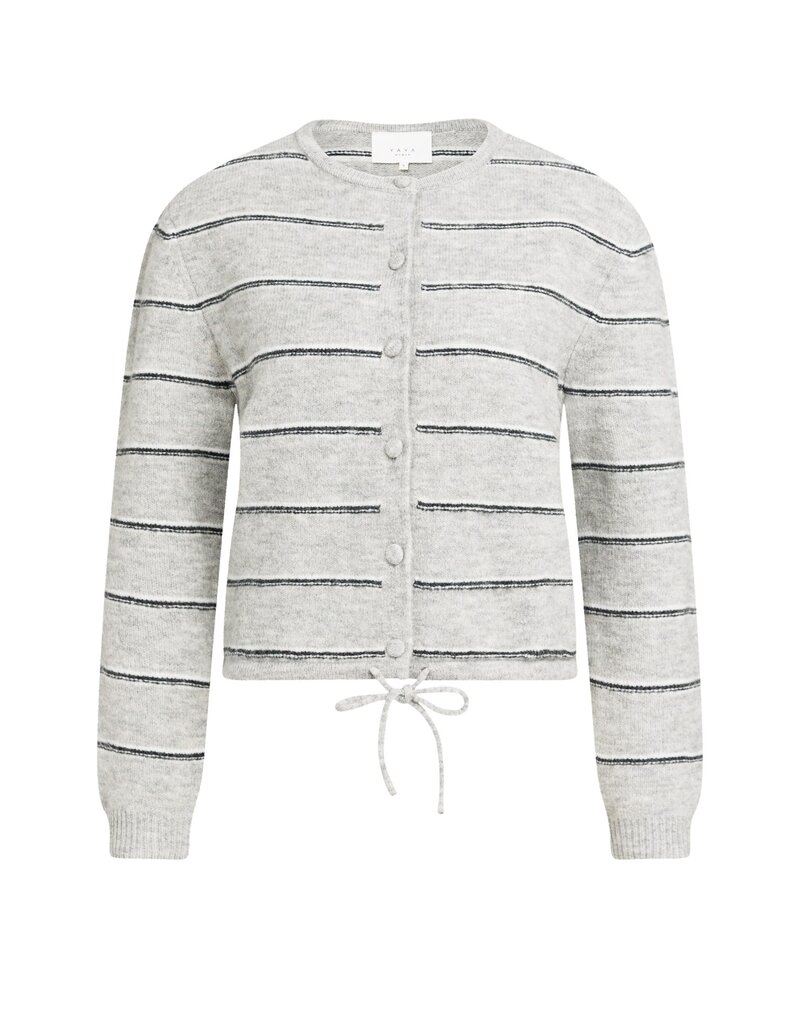 Yaya Yaya Stripe Card. Med Grey Mel