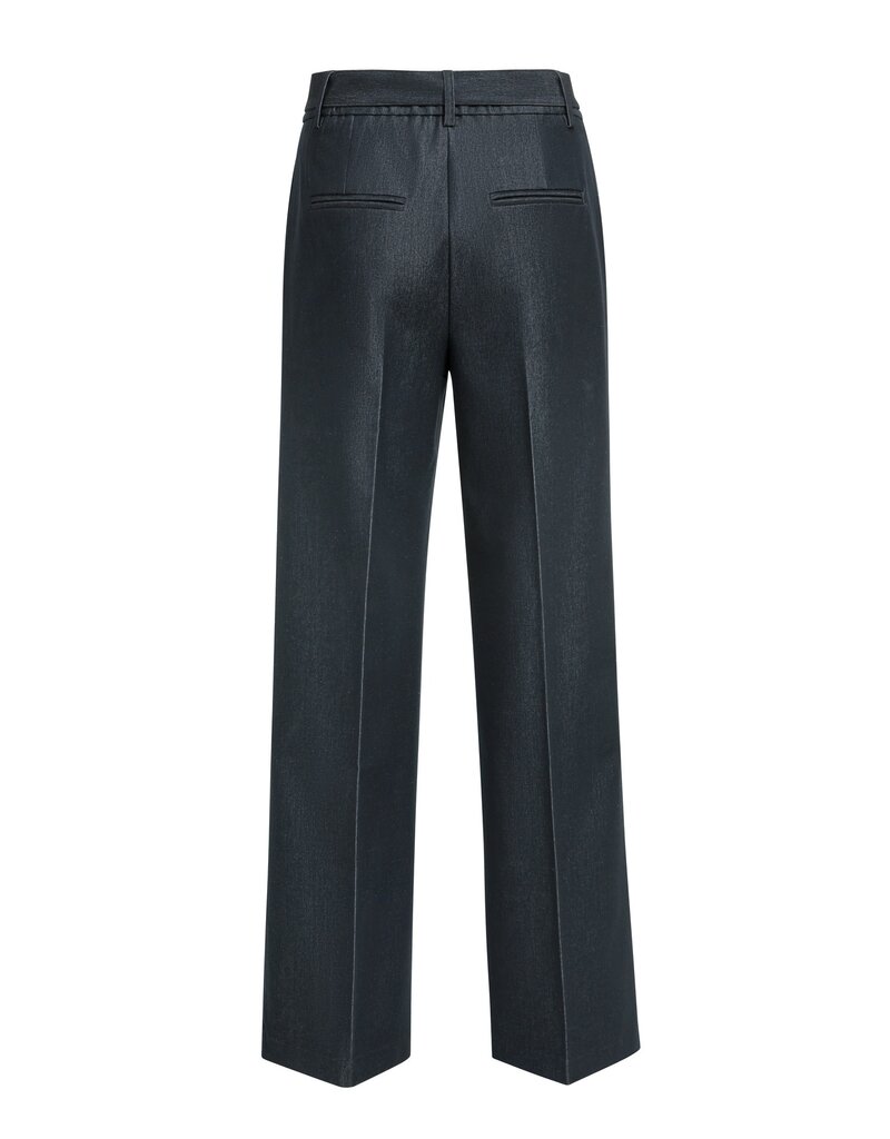 Yaya Yaya Woven Wide Pant Belt Cat Black