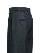 Yaya Yaya Woven Wide Pant Belt Cat Black