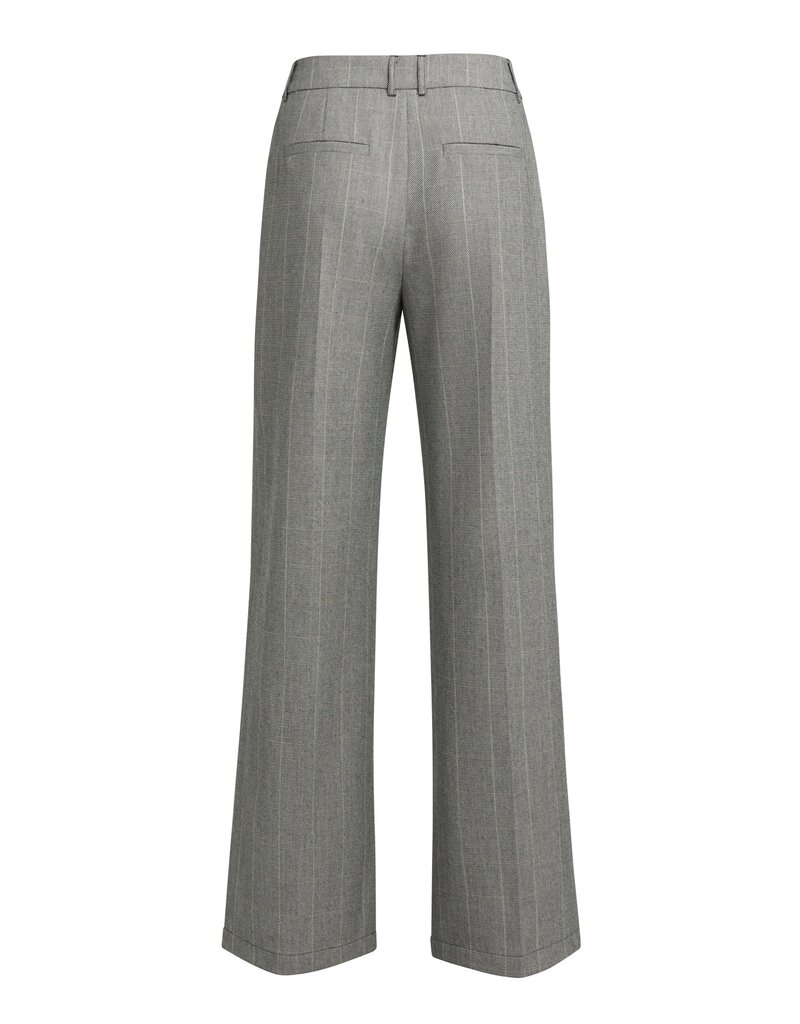 Yaya Yaya Woven Wide Pant Block Hole Black Dessin