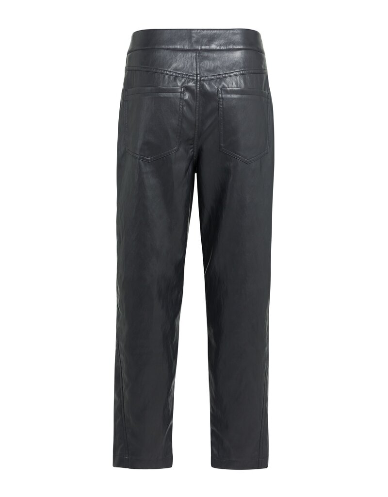 Yaya Yaya Faux Lth Pant Hole Black