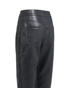 Yaya Yaya Faux Lth Pant Hole Black