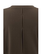 Yaya Yaya Jersey Top Woven Manch. Slate Black Brown