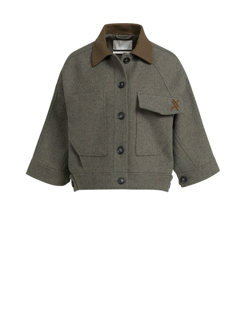 Yaya Yaya  Oversized Jack Woolmix Grey Mel.
