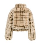 Yaya Yaya Fake Fur Jacket Grey dessin