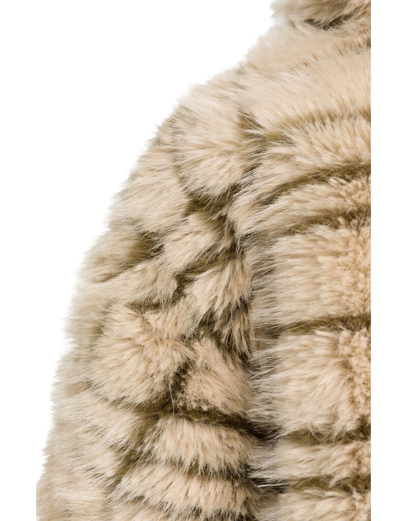 Yaya Yaya Fake Fur Jacket Grey dessin
