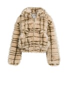 Yaya Yaya Fake Fur Jacket Grey dessin