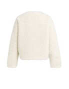 Yaya Yaya short Faux Fur Jacket Bleached Sand Beige