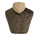 Yaya Yaya Rev. Bodywarmer Faux Fur Slate Black Brown