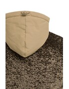 Yaya Yaya Rev. Bodywarmer Faux Fur Slate Black Brown