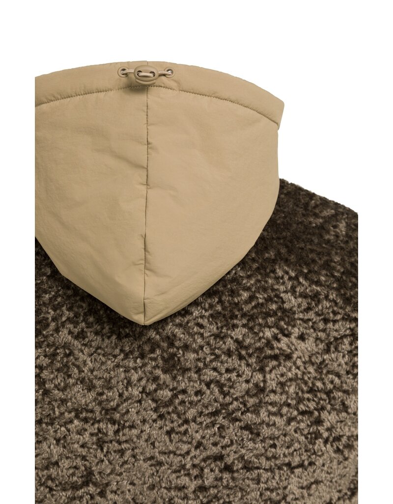 Yaya Yaya Rev. Bodywarmer Faux Fur Slate Black Brown