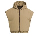 Yaya Yaya Rev. Bodywarmer Faux Fur Slate Black Brown