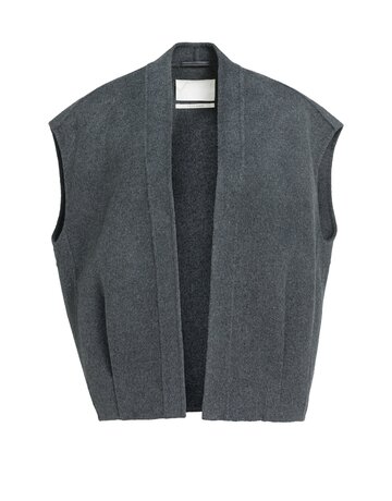 Yaya Yaya Oversized Woolmix Bodywarmer D.Grey Mel.